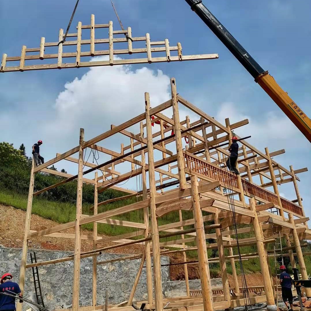 溆浦湘楚木作古建工程有限公司,土家吊腳樓,侗鄉鼓樓,侗鄉風雨樓哪里好